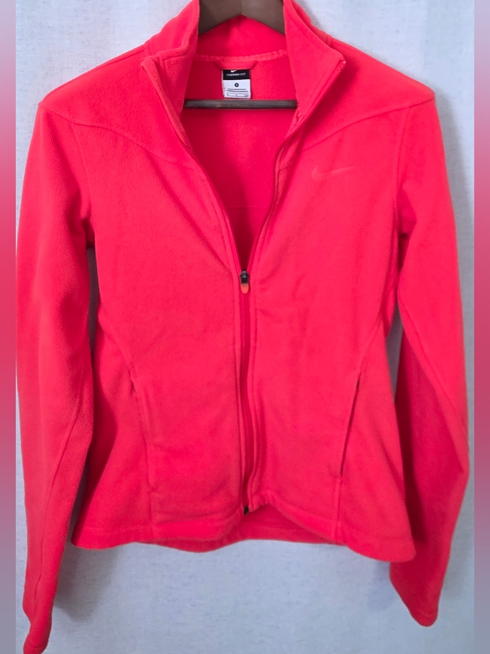 Nike Therma-FIT Full Zip Fleece Jacket Pink Coral Women’s Size Small